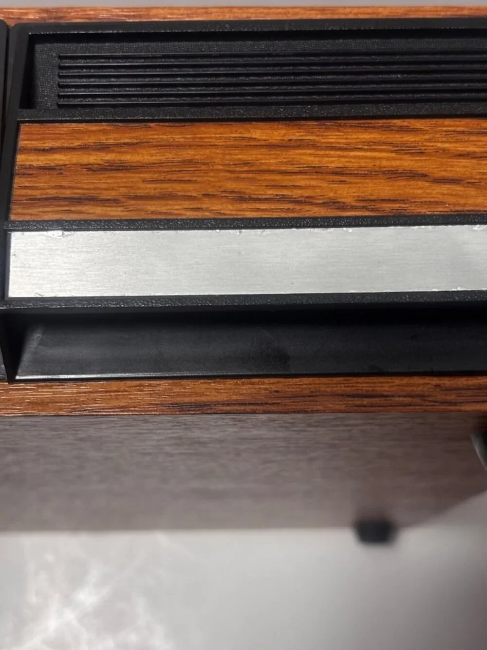 Vintage 80s Faux Wood Grain 42 Place Cassette Organizer With 3 Drawers